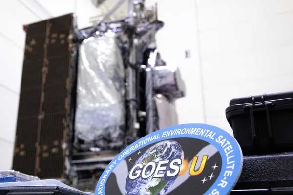 GOES-U Unboxing, Lift to Vertical, Move to Stand