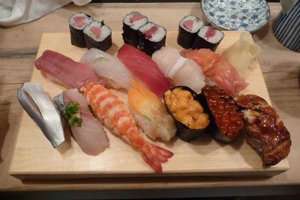 Tsukiji sushi. I can now confidently proclaim I far prefer American 'California' sushi. Japanese sushi's just fish and rice, I miss my cucumber, avocado, philly cheese, breaded fried algae, and orange/lemon/jalapeño soy sauce.