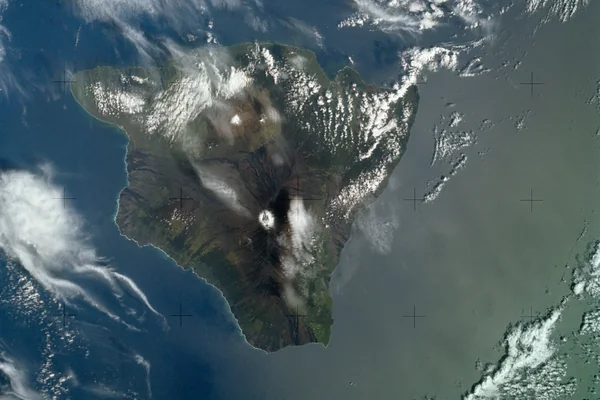 Island of Hawaii, State of Hawaii seen from Skylab