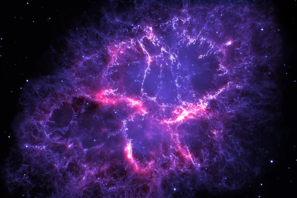 Crab Nebula, as Seen by Herschel and Hubble