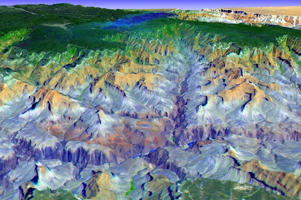 3-D View of Grand Canyon, Arizona