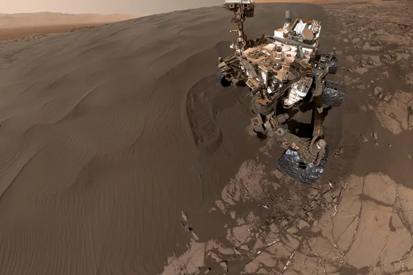 Curiosity Self-Portrait at Martian Sand Dune