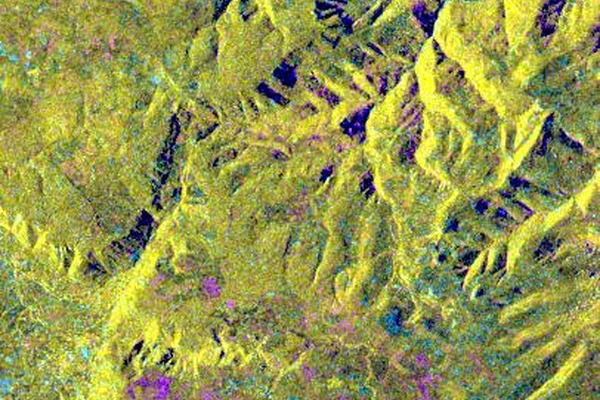 Space Radar Image of Lozere Department, Mende, France