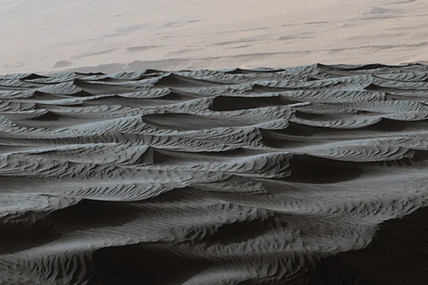 Two Sizes of Ripples on Surface of Martian Sand Dune
