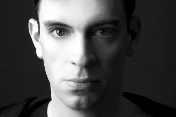 Black & White Portrait of young man model