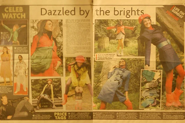 'Dazzled by the brights' - Sunday Sun newspaper.