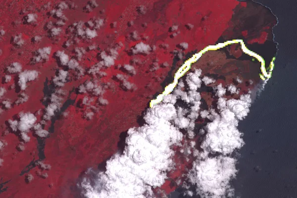 Hawaii's Continuing Kilauea Eruption Seen in NASA Spacecraft Image