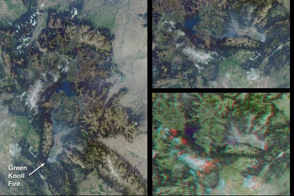 Smoke over Jackson Hole, Wyoming