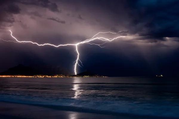 Lightning over Cape Town