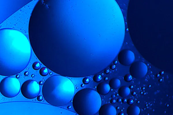 oil and water.