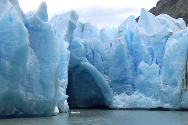 A cave in Glacier Grey in Torres del Paine National Park, seen during NASA's AirSAR 2004 campaign in Chile