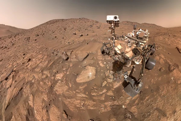 Perseverance's Selfie With 'Cheyava Falls'