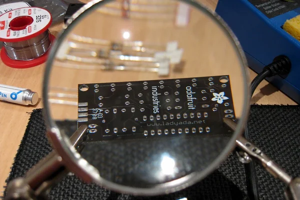 Magnifying the Circuit Board