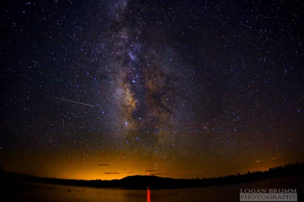 Milky Way over Lake Mary, Flagstaff - AZ - Perseids Meteor Shower