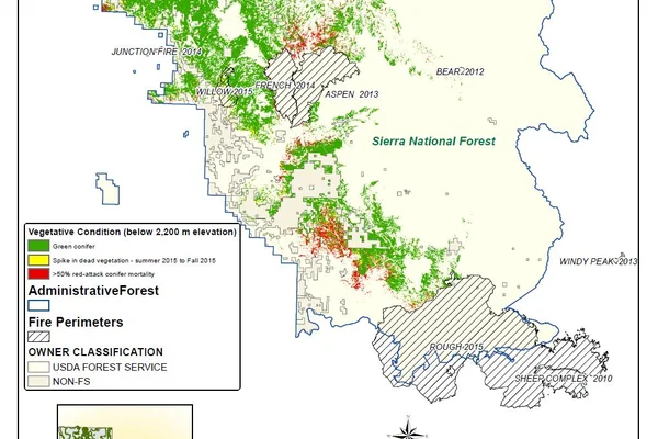 California Drought Effects on Sierra Trees Mapped by NASA