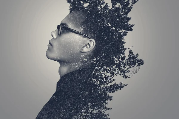 Double Exposure Portrait