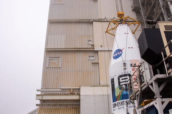 Landsat-9 Spacecraft Lift & Mate