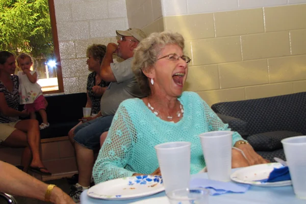 Friend laughing
