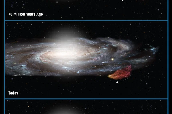 Monstrous Cloud Boomerangs Back to Our Galaxy Artist Concept 