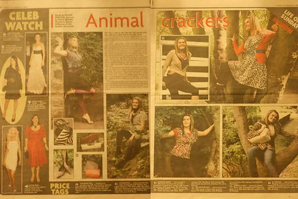 'Animal crackers' - Sunday Sun newspaper.