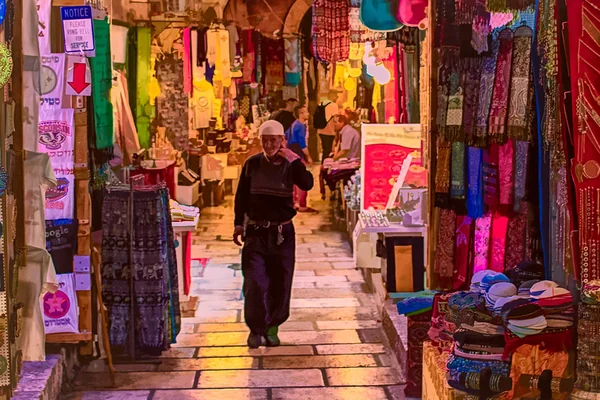 The Street Market (bazaar, souq) in the Old City of Jerusalem