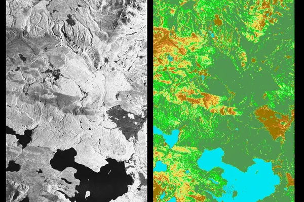 Space Radar Image of Yellowstone Park, Wyoming