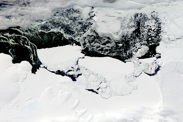Collision Calves Iceberg from Mertz Glacier Tongue, Antarctica