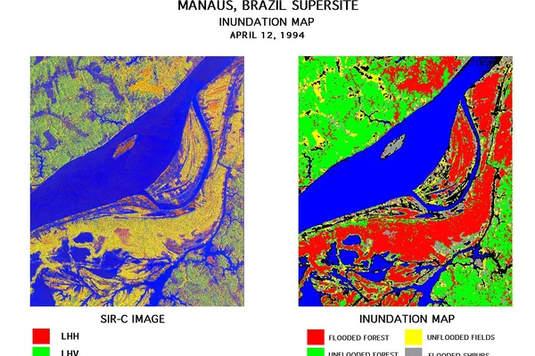 Space Radar Image of Manaus, Brazil
