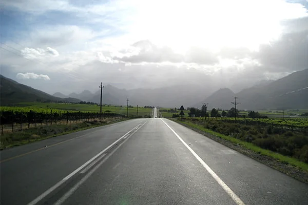 Road that leads to the Valley
