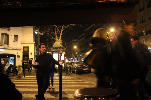 Cafe Waiter in Paris, February 2012