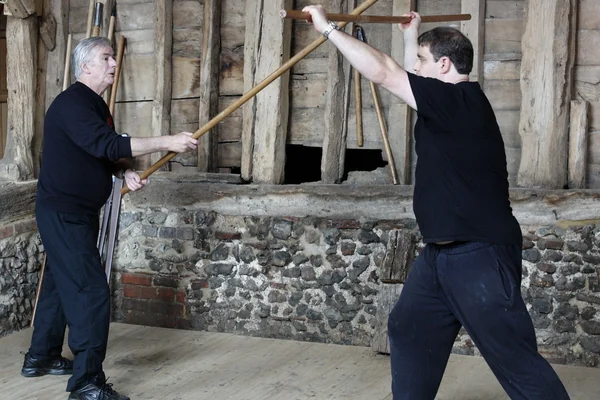 Terry Brown teaches English Martial Arts, in Kingsbury Barn St Albans
