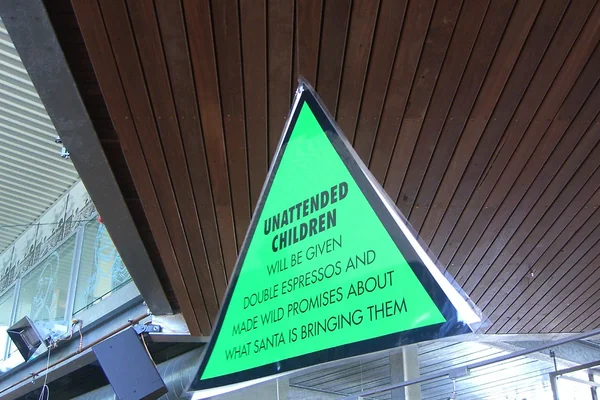 Unattened Children warning - Giant Steps Winery