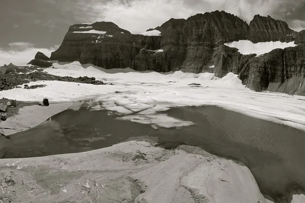 Upper Grinnell Lake and icebergs, Glacier NP MT