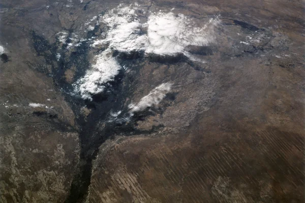 Okavango Delta, Botswana as seen from STS-66 shuttle Atlantis