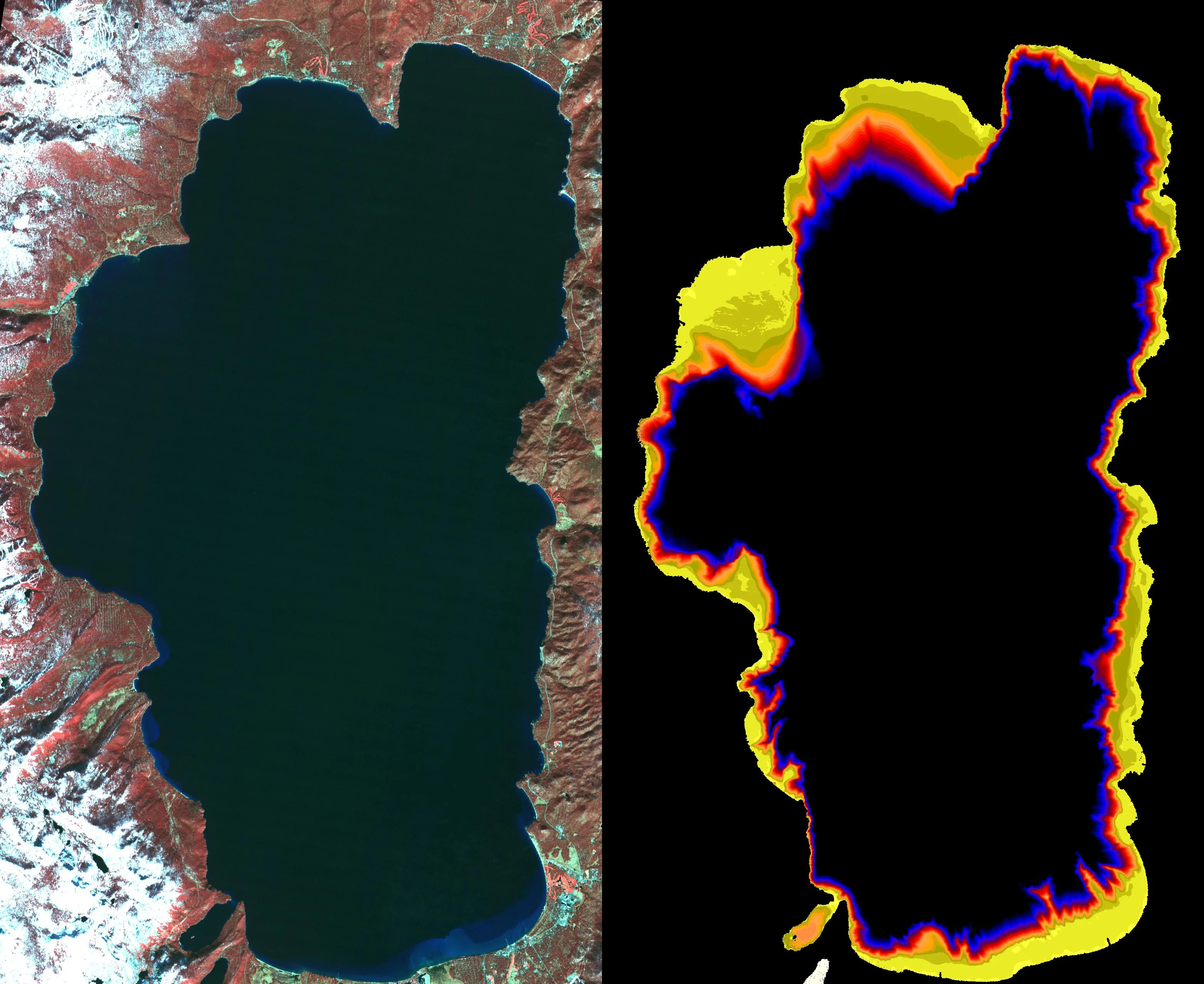 NASA Images Show Decreased Clarity in Lake Tahoe Water