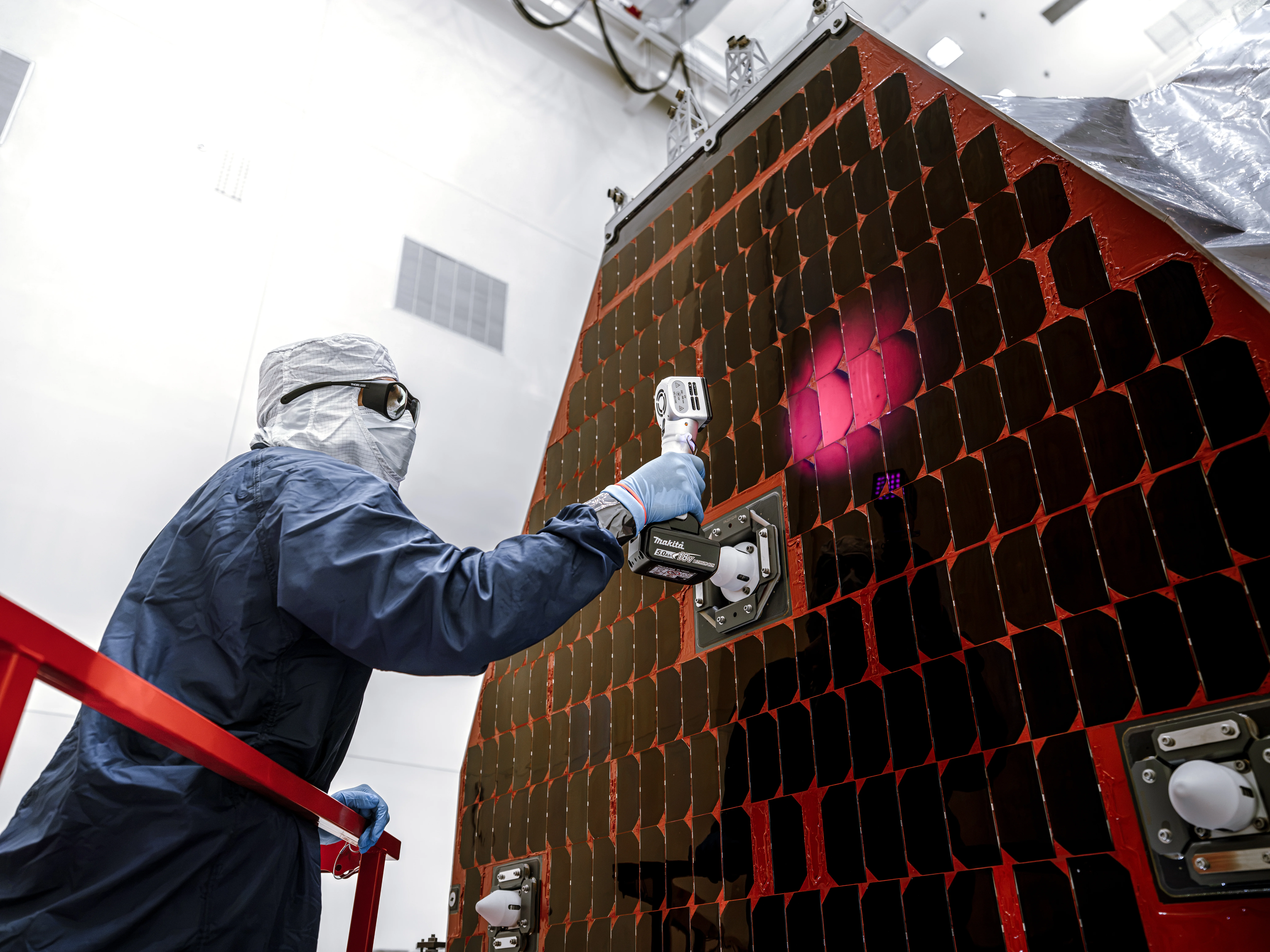 Roman Space Telescope Solar Array Cleaning