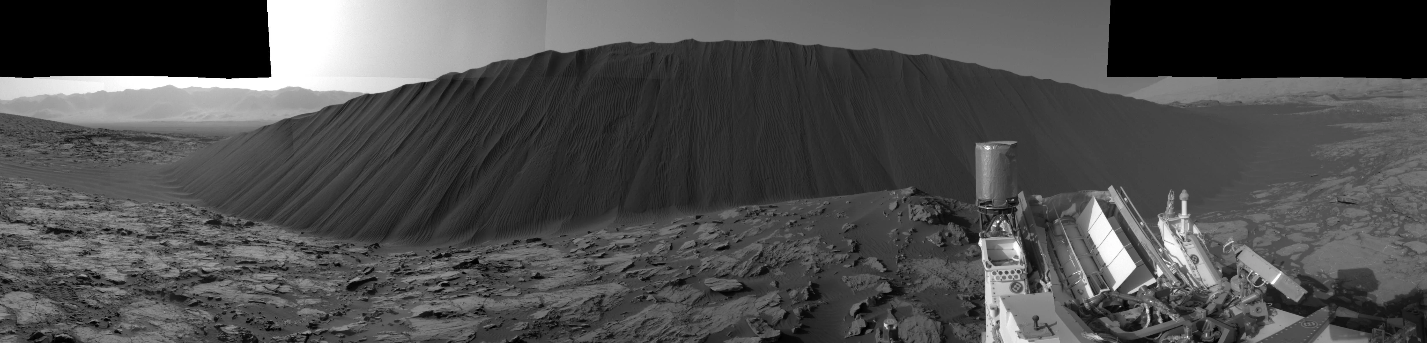Slip Face on Downwind Side of Namib Sand Dune on Mars