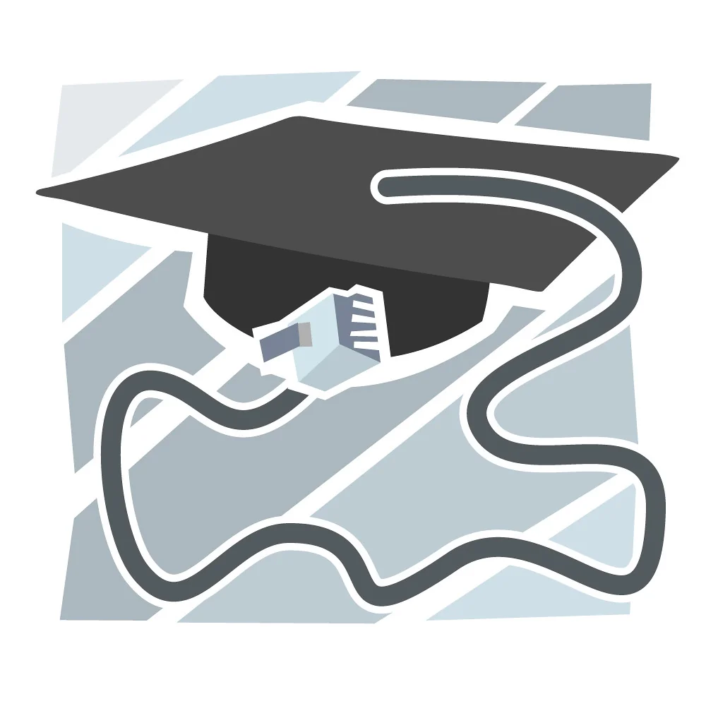 E-learning Graduation Cap