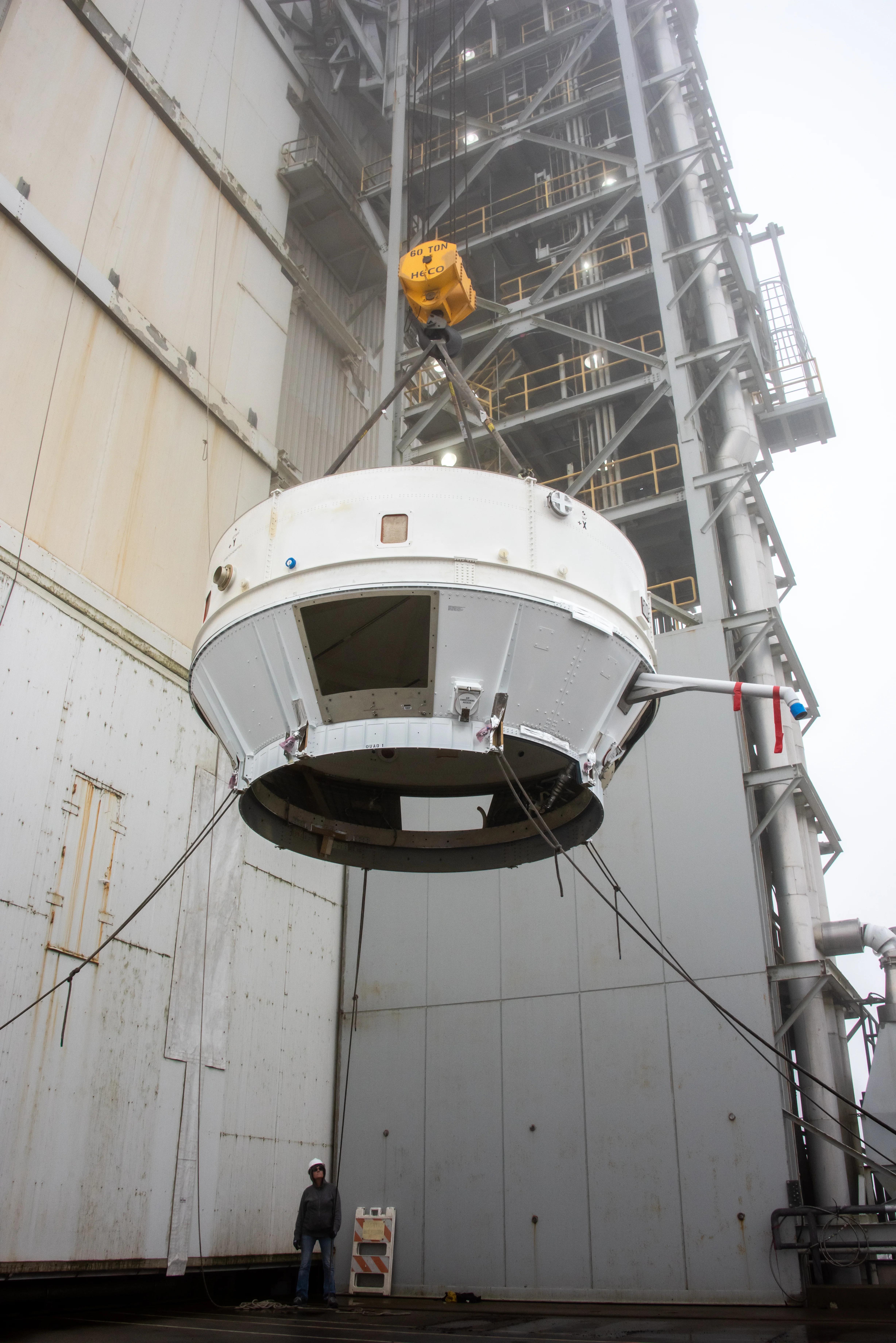 Landsat 9 Atlas V Boat Tail Lift and Mate
