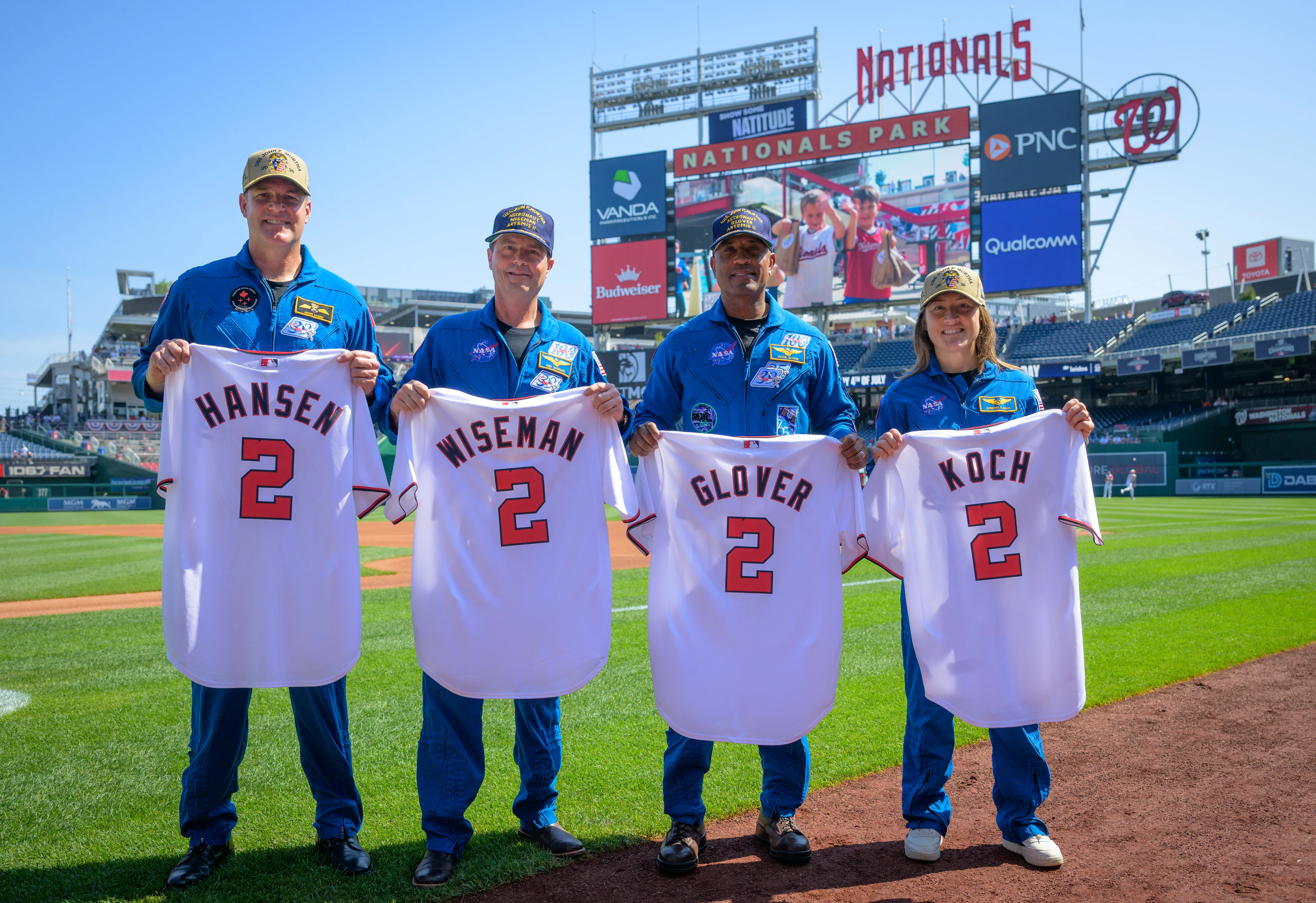Artemis II Crew at Nationals Park