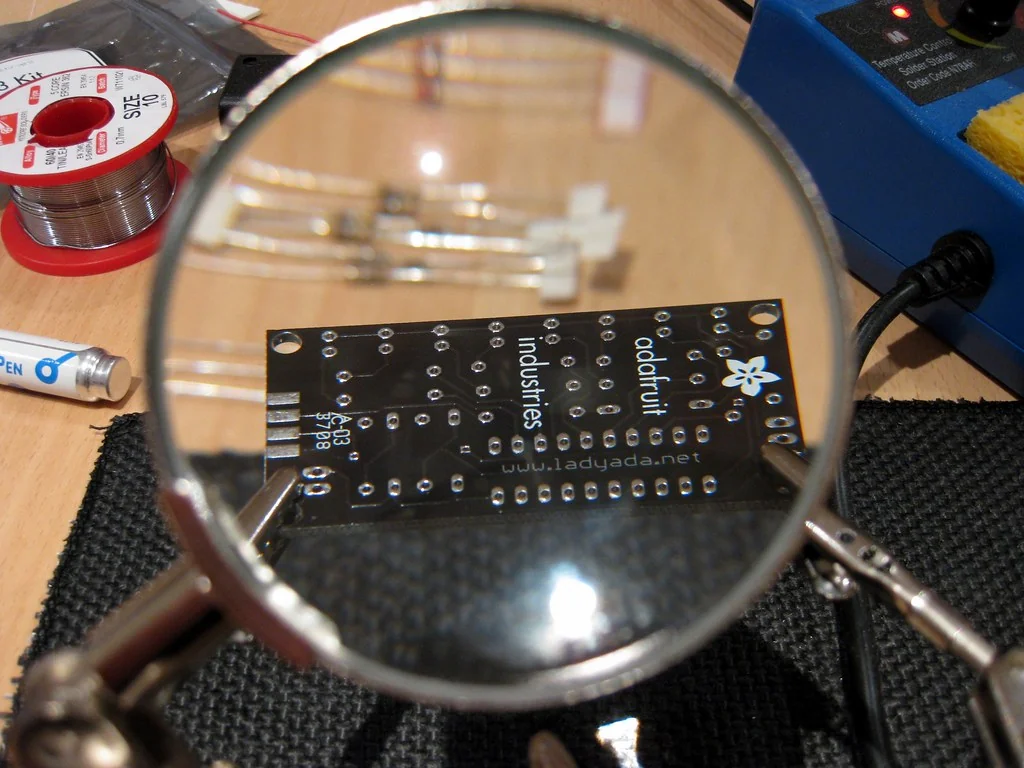 Magnifying the Circuit Board