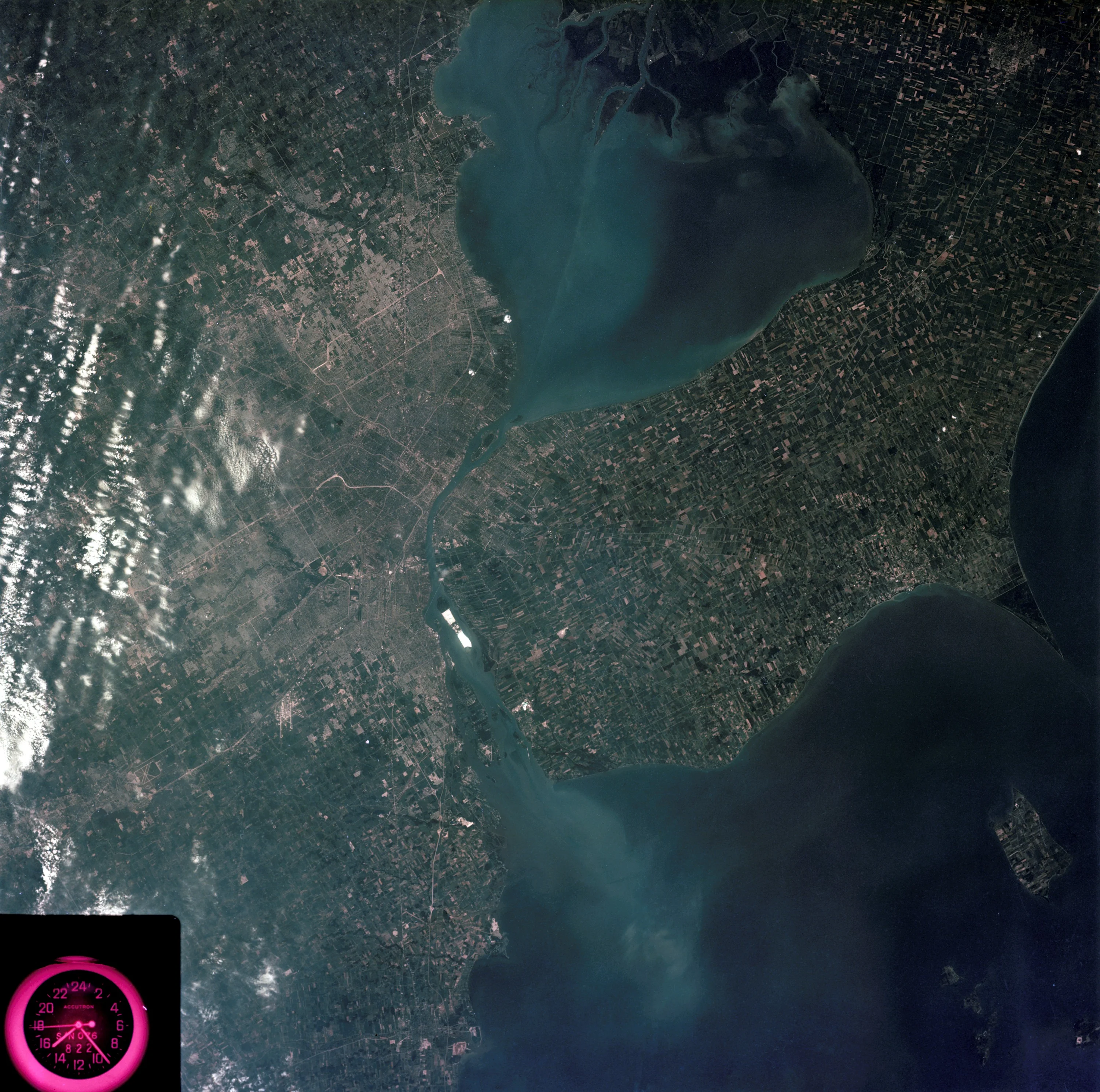 Detroit, Michigan metropolitan area photographed from Skylab