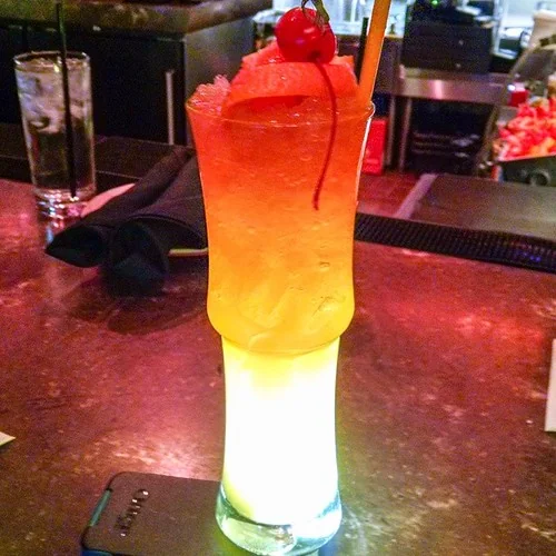 The #cool, #refreshing, very #boozy Hippopota-maitai from Trader Sam's at the #Disneyland hotel. #cocktails #drinks #rum #tiki #Disneyfood