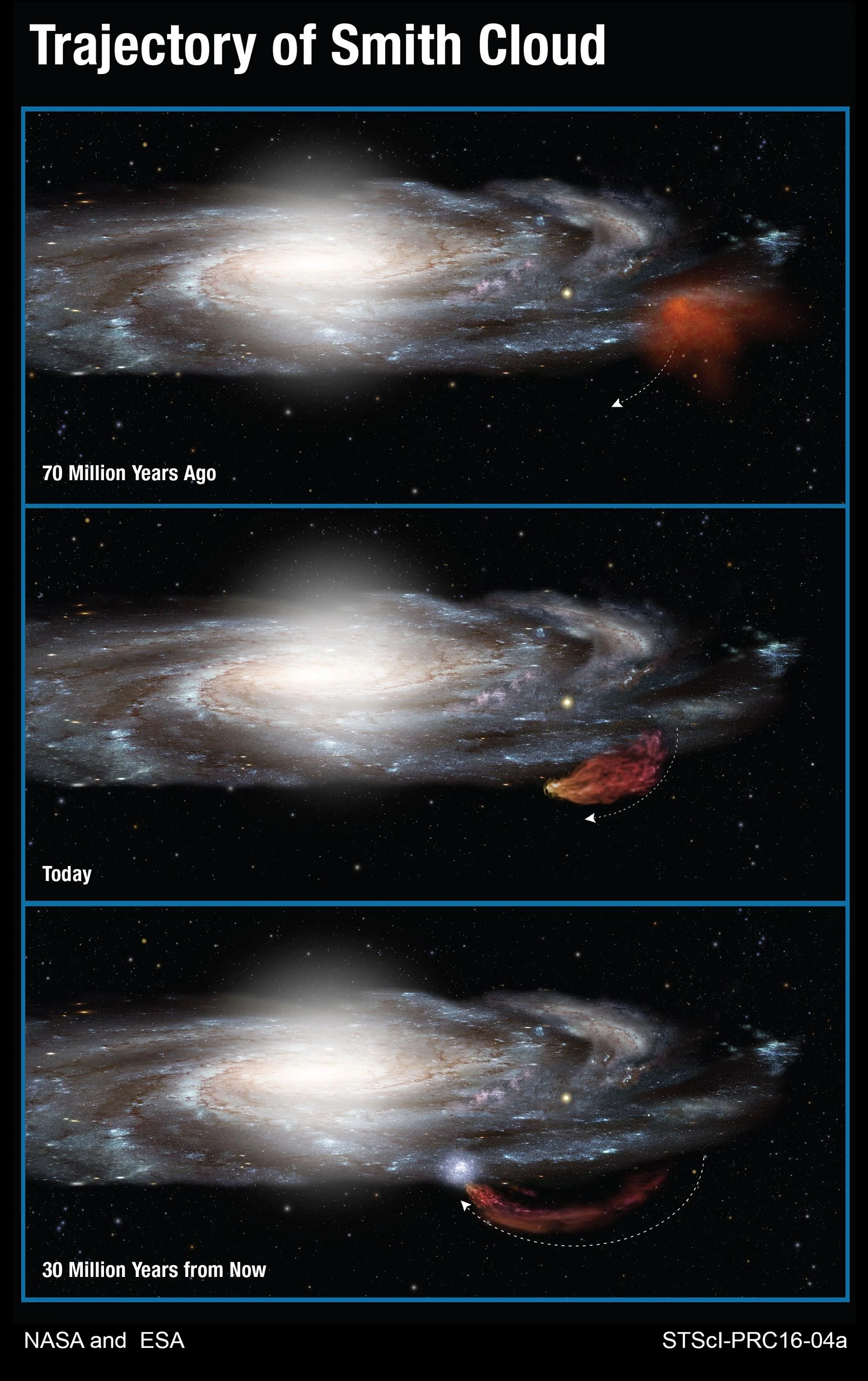 Monstrous Cloud Boomerangs Back to Our Galaxy Artist Concept 