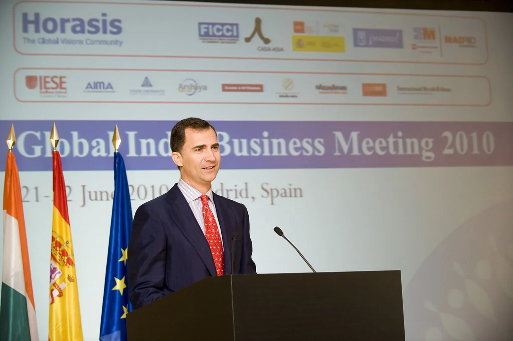 The Spanish Crown Prince, H.R.H. The Prince of Asturias, calling for a new global partnership, at the 2010 Horasis Global India Business Meeting