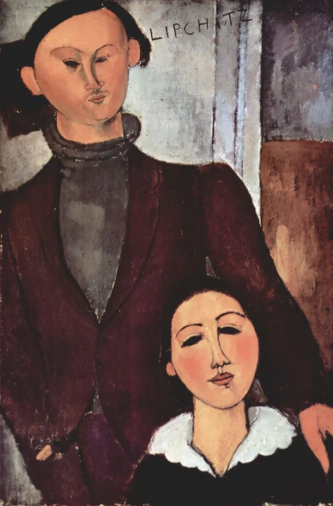 modigliani_portrait_jacques_lipchitz_wife_berthe_seated_1916