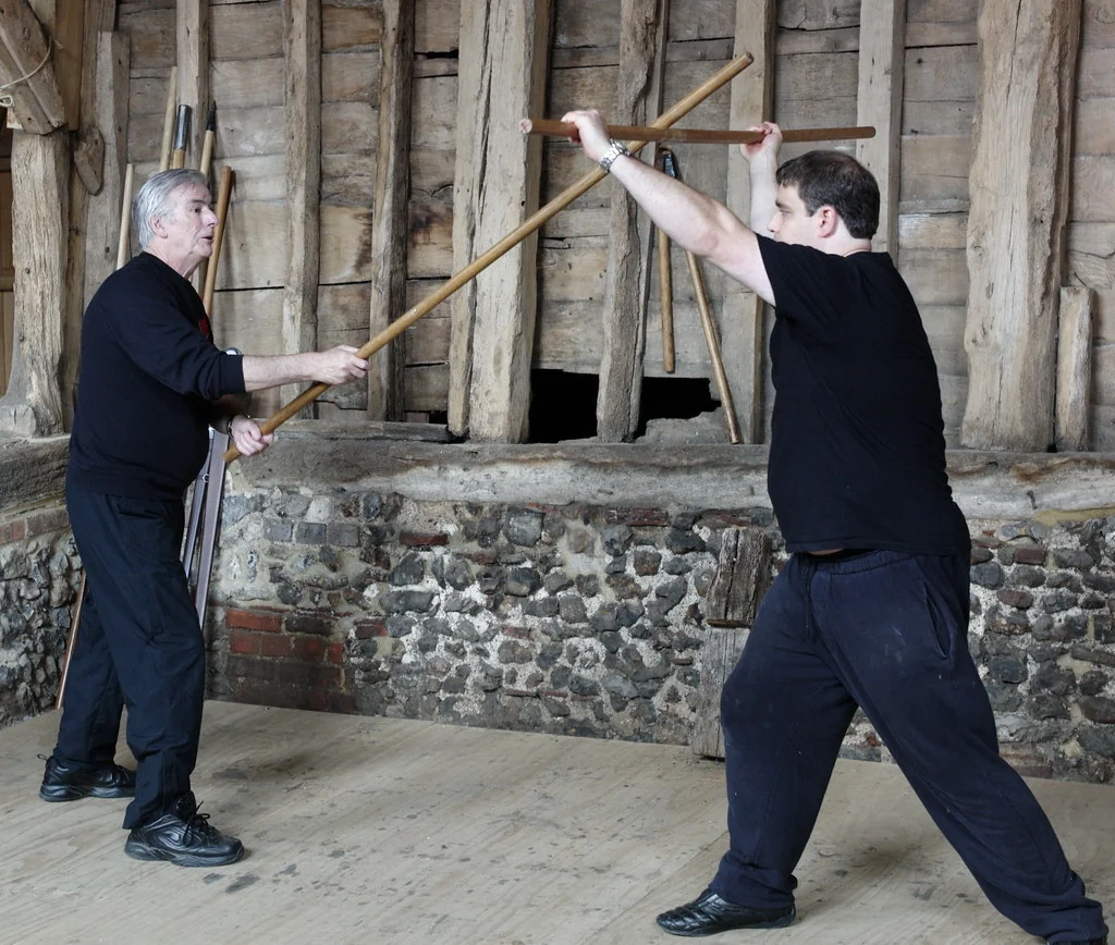 Terry Brown teaches English Martial Arts, in Kingsbury Barn St Albans