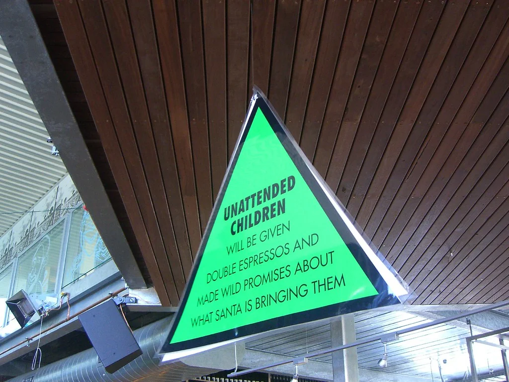 Unattened Children warning - Giant Steps Winery