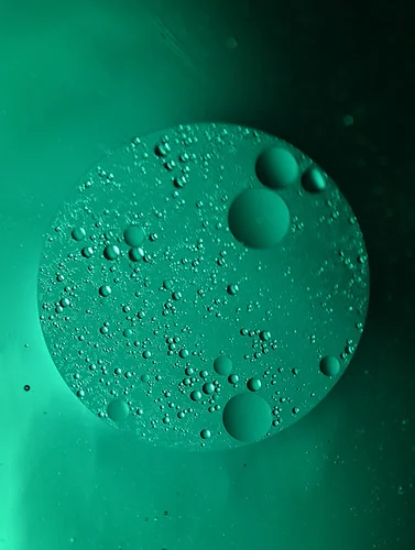 oil and water.